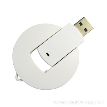 Plastic USB Flash Drive, Round USB Drive, Swivel USB Flash Drive, Rotating USB